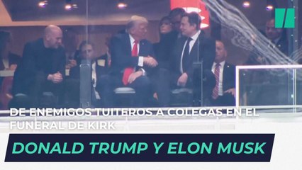De enemigos tuiteros a colegas de funeral: Donald Trump y Elon Musk, juntos otra vez