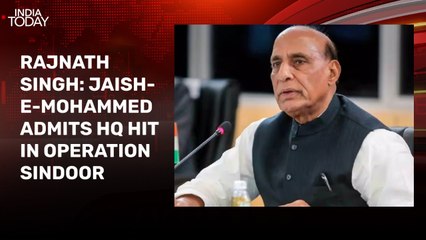 Jaish admitted India destroyed its terror headquarters during Op Sindoor: Rajnath Singh