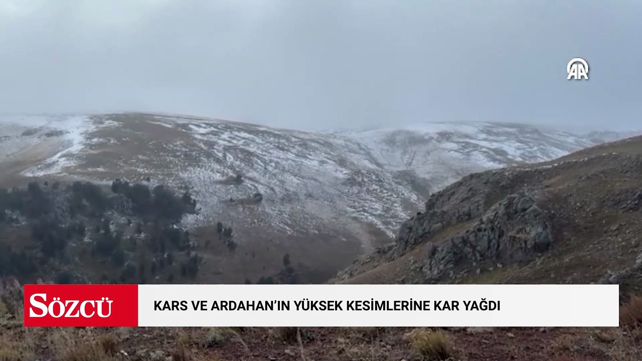 Kars ve Ardahan'ın yüksek kesimlerine kar yağdı