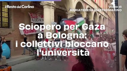Sciopero per Gaza a Bologna: i collettivi bloccano l'università