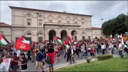 Sciopero per Gaza, la manifestazione a Perugia