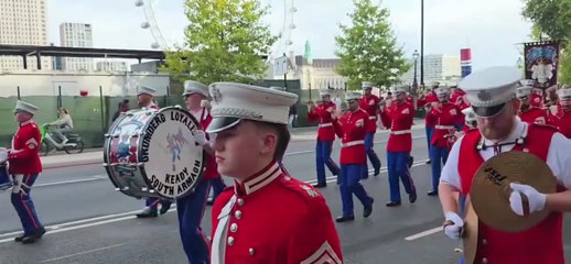 Drumderg Loyalists parade in London