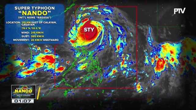 Super Typhoon #NandoPH, inaasahang magla-landfall sa pagitan ng Batanes at Babuyan Islands; panibagong LPA, posibleng pumasok ng PAR bukas at may 'medium' na chance na maging bagyo