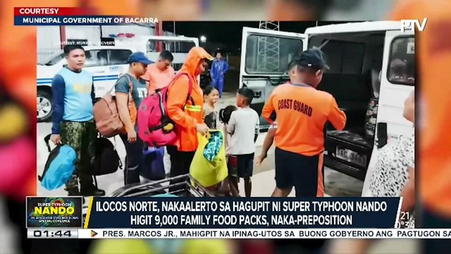 Ilocos Norte, nakaalerto sa hagupit ni Super Typhoon #NandoPH; higit 9,000 family food packs, nakahanda | ulat ni Emma Joyce Guillermo- PIA Ilocos Norte