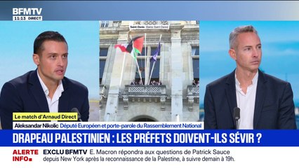 Drapeau palestinien sur les mairies: "Ils essayent de plaire à un électorat qui est passionné par ce conflit', déplore Aleksandar Nikolic (RN)