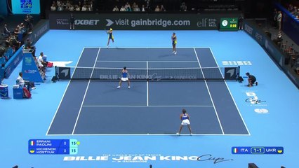 Errani/Paolini (ITA) v L. Kichenok/Kostyuk (UKR) | 2025 BJK Cup Finals | Match Highlights