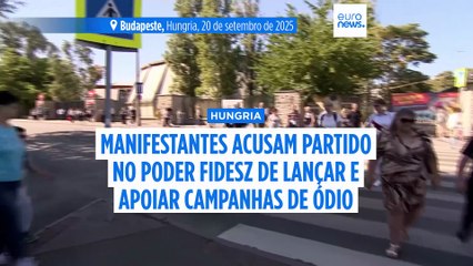 Milhares de pessoas protestaram contra o discurso de ódio em manifestação na Hungria