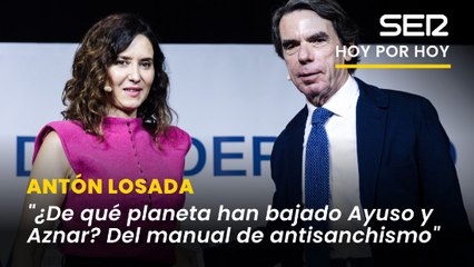 Losada escucha las últimas declaraciones de Ayuso y Aznar y sigue sin dar crédito: "¿De qué planeta han bajado?"