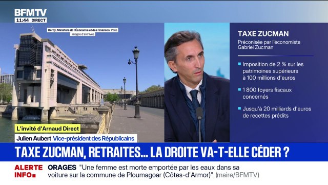 Non, non et non : Julien Aubert, vice-président des Républicains, fermement opposé à la taxe Zucman