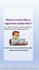 How to Set Up Mac to Mac Remote Desktop Easily