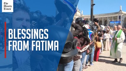 Blessing nearly 200,000 motorcyclists' helmets in Fatima