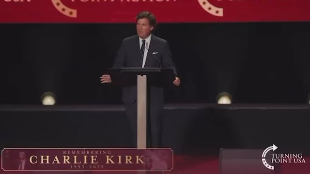 Tucker Carlson Blames Jews for Jesus’ Death at Kirk Funeral