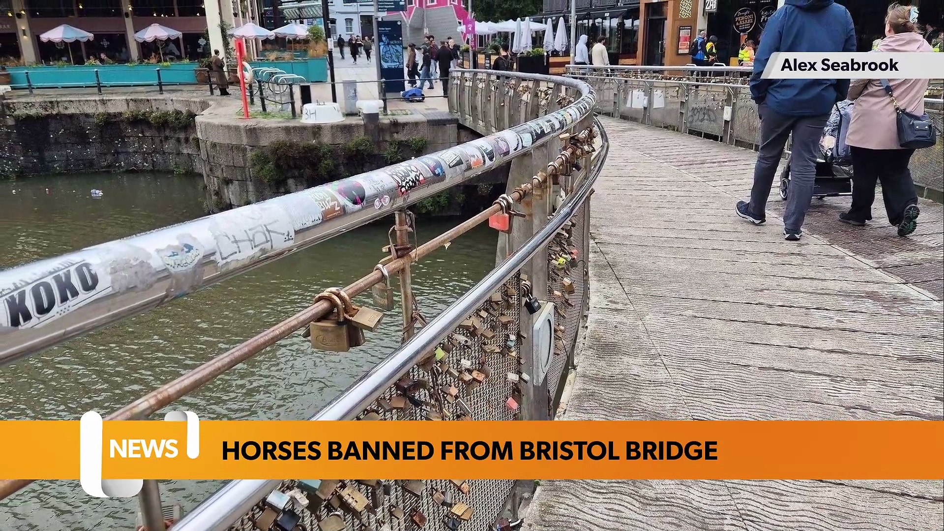 ⁣Horses banned from bridge