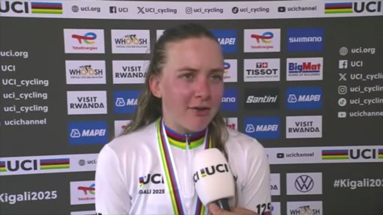 Cyclisme - Championnats du Monde UCI Kigali 2025 - Zoe Bäckstedt championne du monde U23 du chrono : "Ce titre signifie beaucoup pour moi"