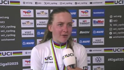 Cyclisme - Championnats du Monde UCI Kigali 2025 - Zoe Bäckstedt championne du monde U23 du chrono : "Ce titre signifie beaucoup pour moi"