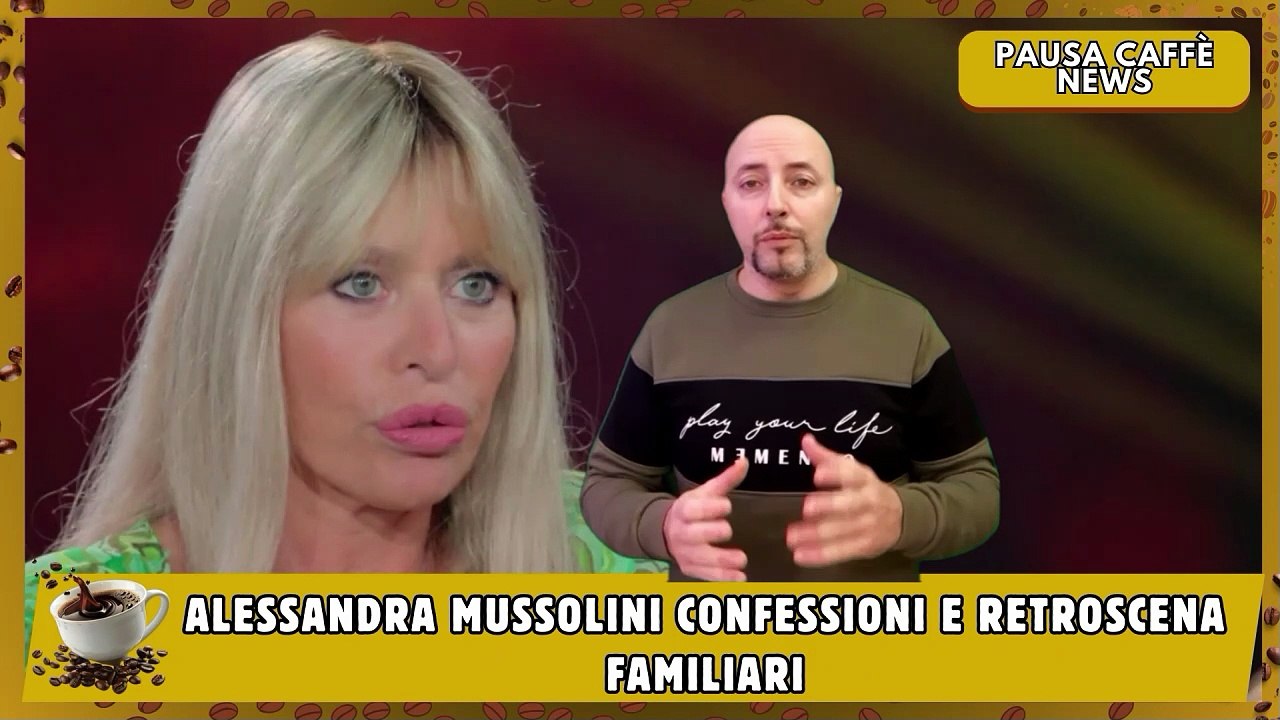 Alessandra Mussolini confessioni e retroscena familiari