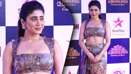 Star Parivaar Awards 2025: Shivangi Joshi's Charismatic Copper Ethnic Avatar | Red Carpet Look