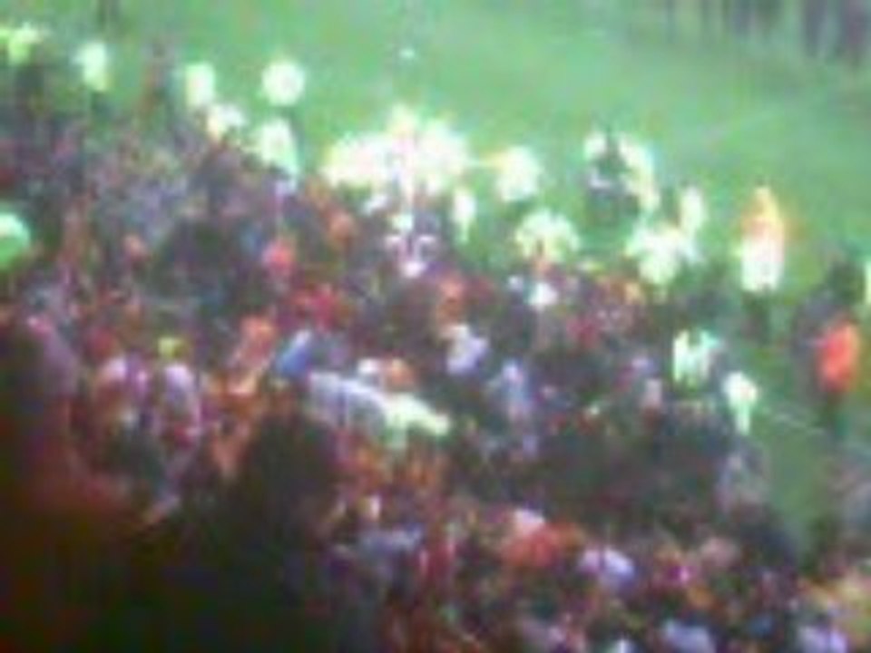 supporters sur le térain