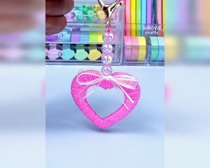 5 DIY Cute keychain ideas / Easy craft ideas / Art and craft / Back to school