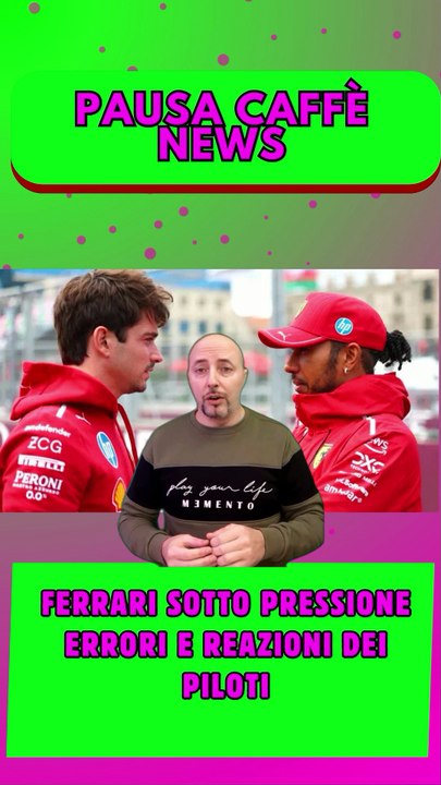 Ferrari sotto pressione errori e reazioni dei piloti