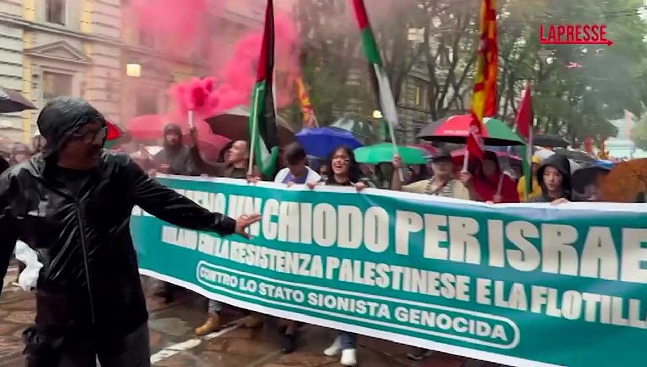 Sciopero per Gaza, in migliaia in piazza a Milano: ?Interrompere rapporti con Israele?
