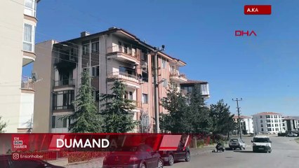 Afyonkarahisar'da dairede yangın çıktı