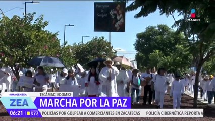 Se lleva a cabo la marcha por la paz y en contra de la violencia en Estado de México