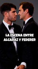 Esta escena de Carlos Alcaraz con Federer es un 'déjà vu' del 2024: mismo gesto, mismos protagonistas