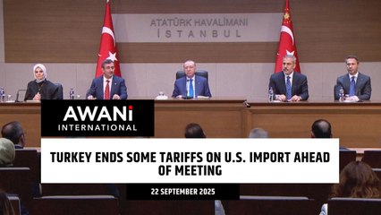 Turkey ends some tariffs on U.S. import ahead of meeting