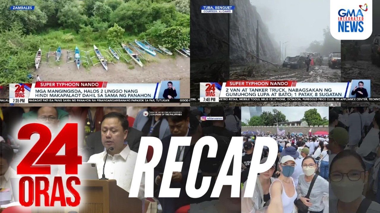 24 Oras: (Part 3) Nasaan si Zaldy Co? | 1 patay sa landslide sa Benguet | Kapuso stars na lumahok sa protesta ng bayan, atbp.