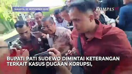 Bupati Pati Sudewo Irit Bicara usai Diperiksa KPK, Ajudan Sempat Halangi Media