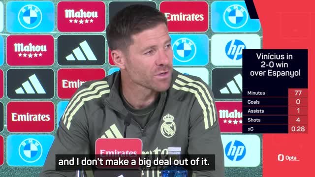 Vinicius' frustrations at Real Madrid 'nothing new' to Alonso