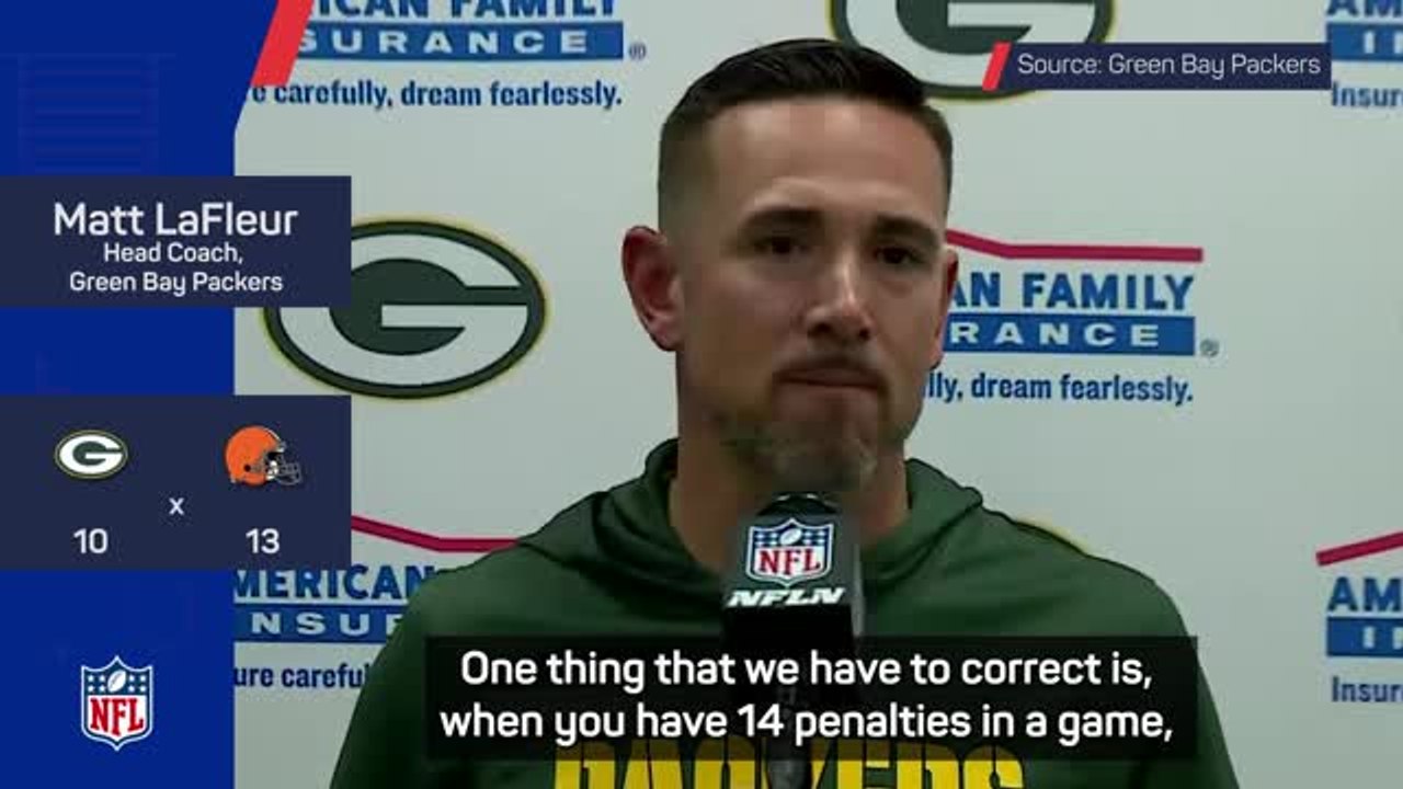 Offense cost Packers in shock loss to the Browns - LaFleur