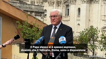 Steinmeier: sempre meno mediatori, non rinunciamo a aiuto Papa a Gaza