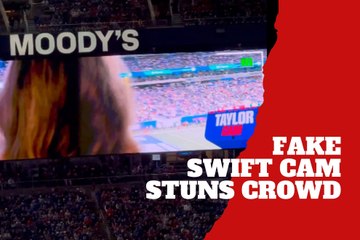 Giants fake Taylor Swift cam to reveal Lawrence Taylor smoking cigar