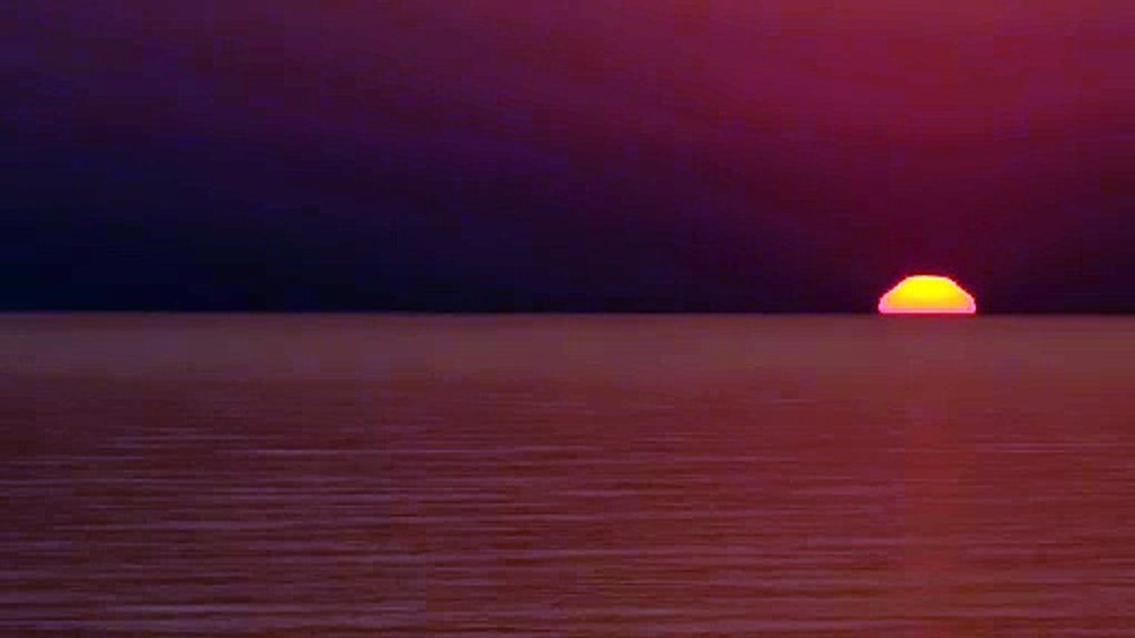 Very Beautiful Sunrise with Sea View Peaceful Morning Nature