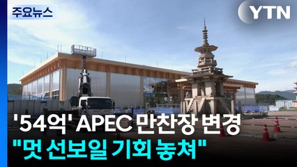 54억 들인 APEC 만찬장 급변경..."한국의 멋 선보일 기회 놓쳐" / YTN