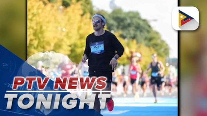 Harry Styles takes part in Berlin Marathon