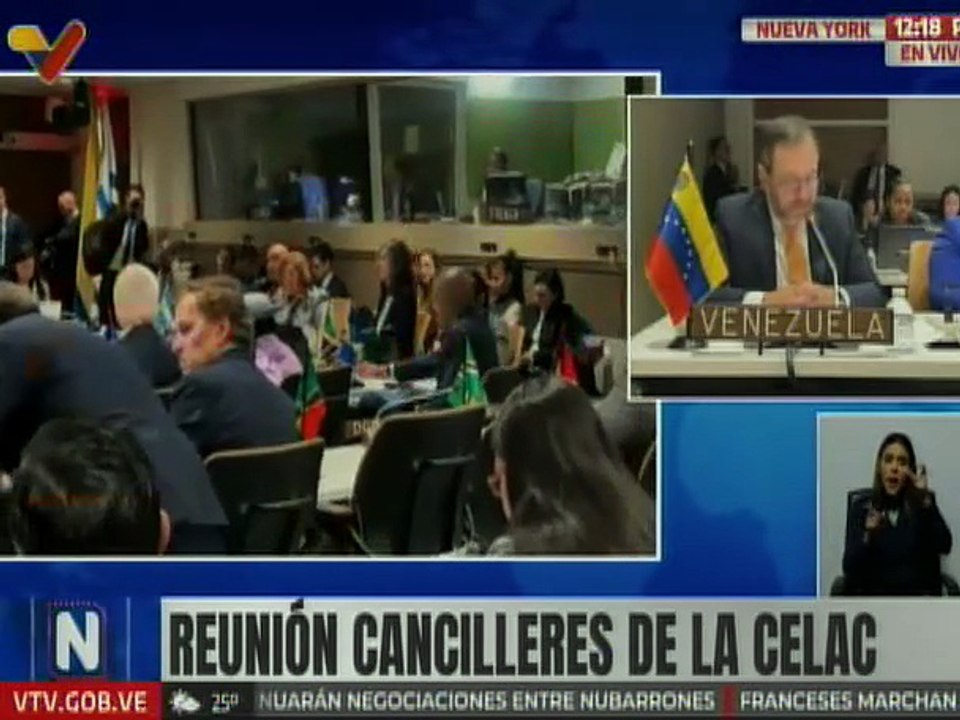 Canciller Yván Gil: Despliegue militar de EE.UU. es la mayor amenaza a la Zona de Paz de América Latina
