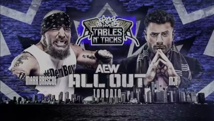 Mark Briscoe vs MJF Tables N' Tacks Match in All Out 2025