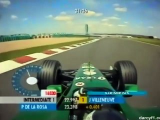 F1 – Pedro de la Rosa (Jaguar Cosworth V10) Onboard – France 2001