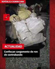Confiscan cargamento de ron de contrabando