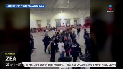 Policías estatales golpean a comerciantes de la Feria Nacional de Zacatecas
