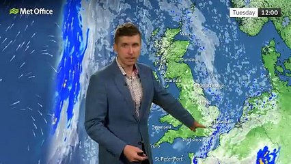 Met Office Monday Evening Weather Forecast 22/09/2025