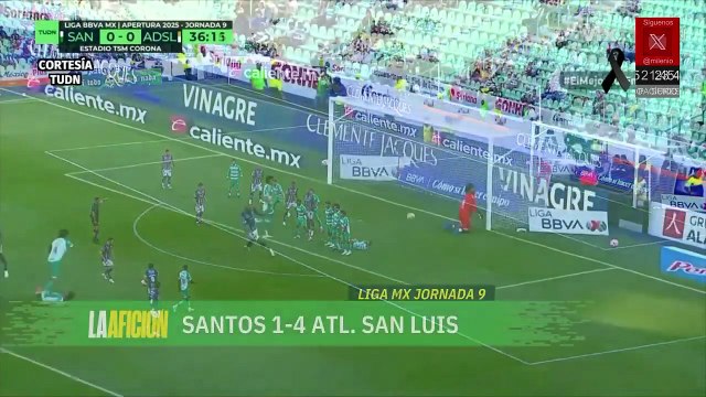 Santos Laguna no levanta y pierde ante el Atlético de San Luis