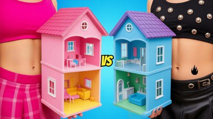 Astuces d'organisation pour petites maisons de poupées ! Défi Alt vs Soft 💰 par 123GO!