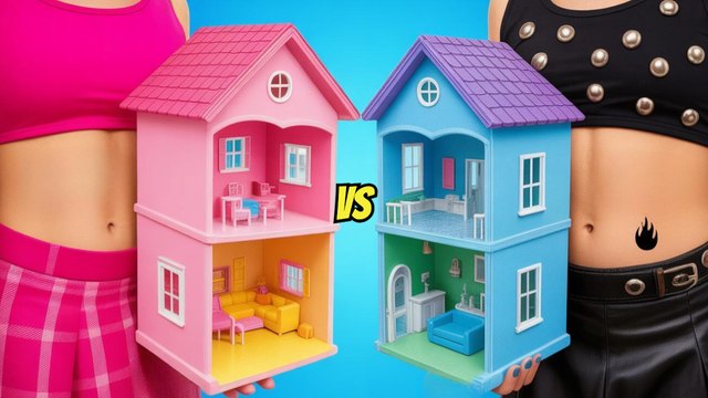 Astuces d'organisation pour petites maisons de poupées ! Défi Alt vs Soft 💰 par 123GO!