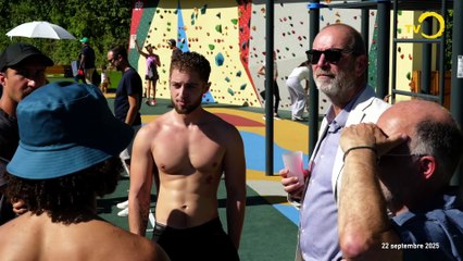 Sujet: inauguration de la zone sportive du Rhône