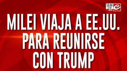 Milei viaja a EE.UU. para reunirse con Trump