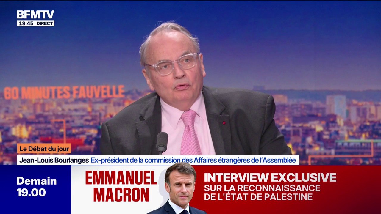 Pour Jean-Louis Bourlanges, ex-président de la commission des Affaires étrangères de l'Assemblée, la reconnaissance de la Palestine, "est une mesure symbolique"